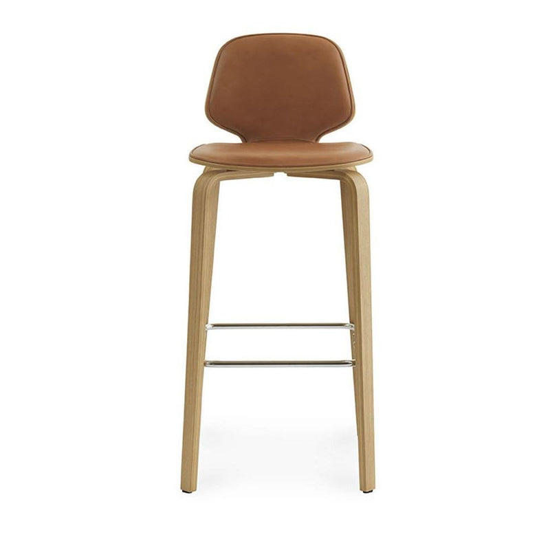 Normann Copenhagen My Chair Barstool 75 cm Front Upholstery Walnut Ultra Leather