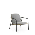 Normann Copenhagen Pad Lounge Chair Low Black Steel