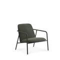 Normann Copenhagen Pad Lounge Chair Low Black Steel