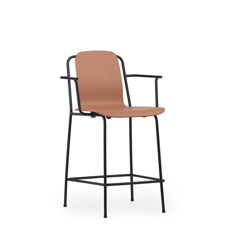 Normann Copenhagen Studio Bar Armchair 65 cm Black steel