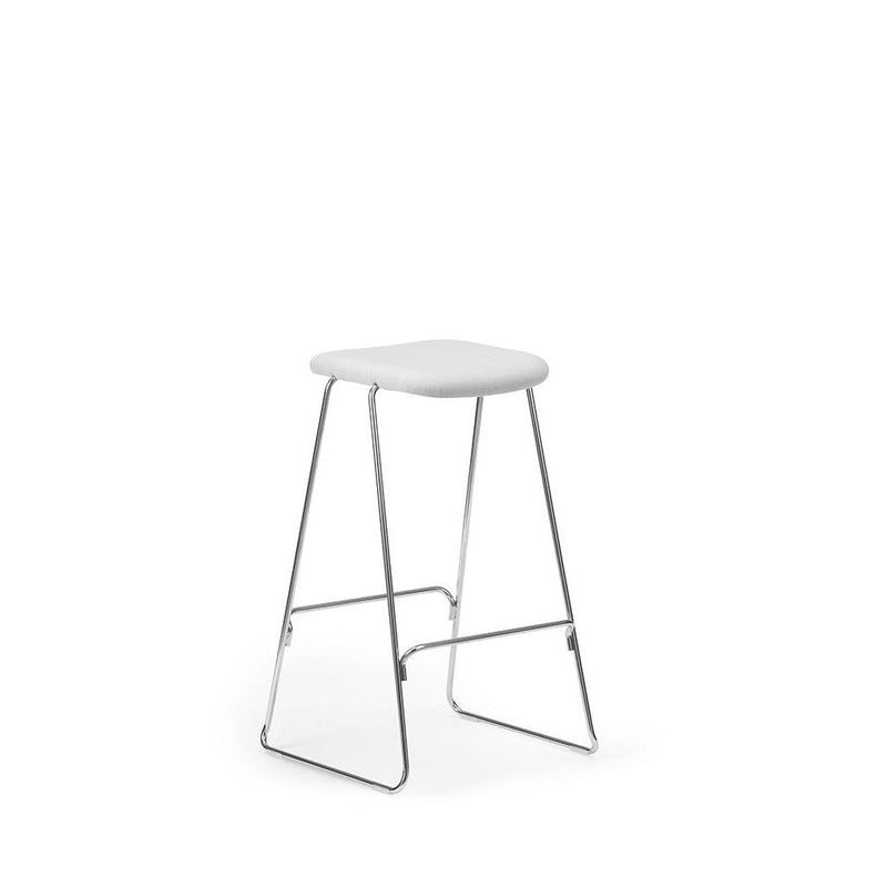 Normann Copenhagen Just Barstool 75 Full Upholstery cm chrome  Synergy