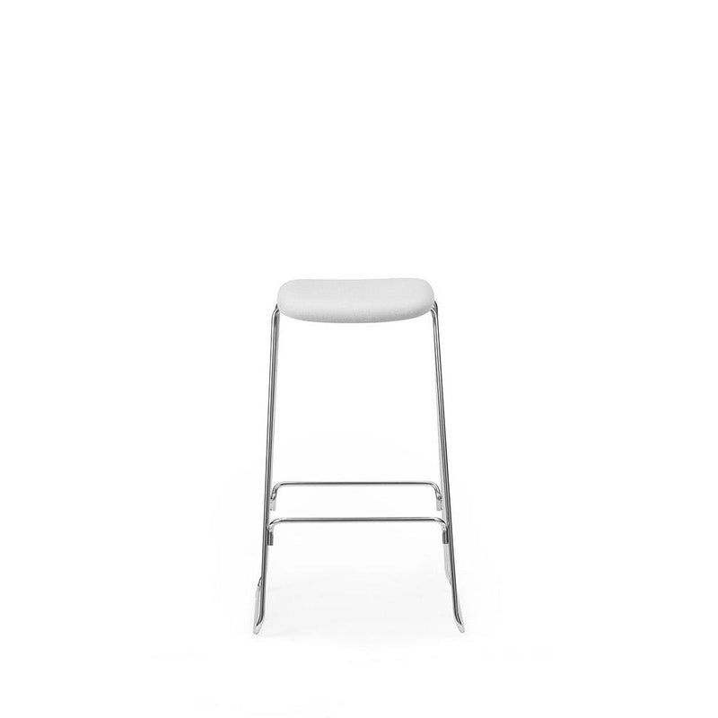 Normann Copenhagen Just Barstool 75 Full Upholstery cm chrome  Synergy