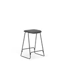 Normann Copenhagen Just 吧台凳 65 全軟墊公分 黑鋼 超皮革