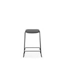 Normann Copenhagen Just 吧台凳 65 全軟墊公分 黑鋼 超皮革