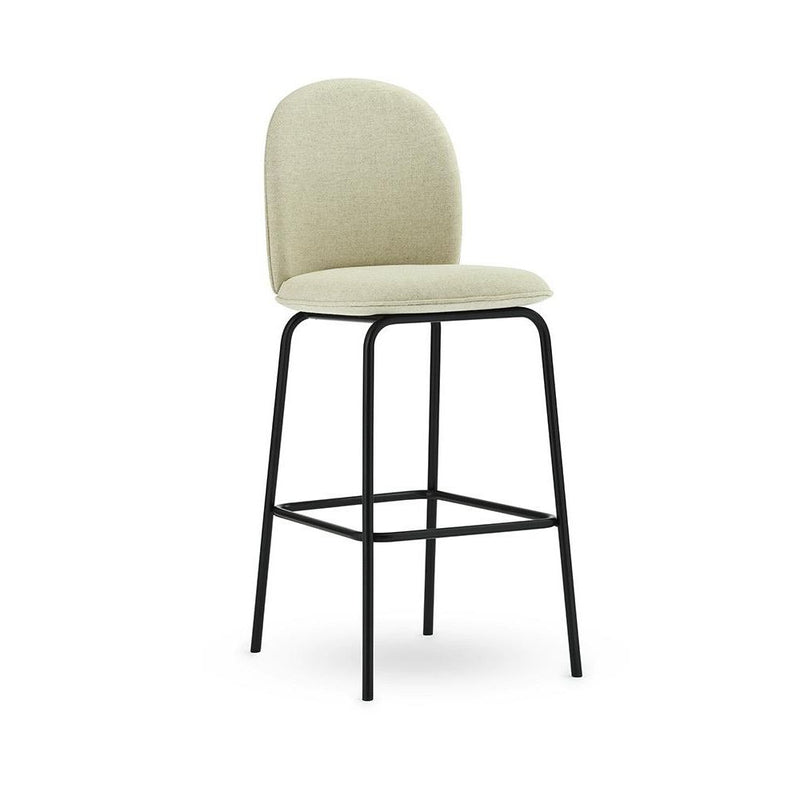 Normann Copenhagen Ace Bar Chair 75 cm Full Upholstery Black Steel