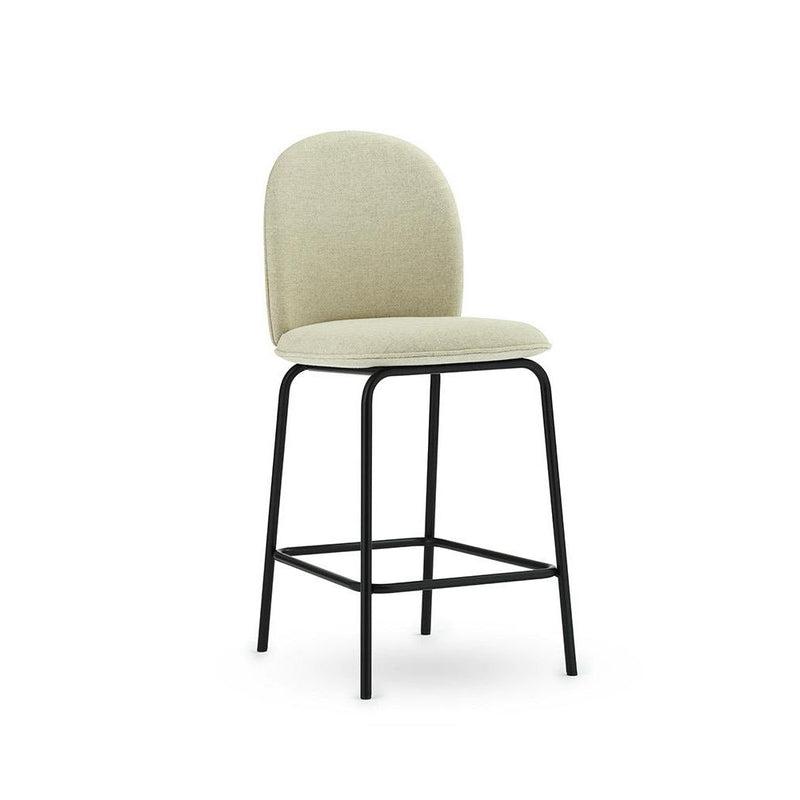 Normann Copenhagen Ace Bar Chair 65 cm Full Upholstery Black Steel