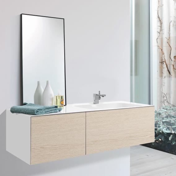 Alape WP.Folio washbasin with vanity unit with 2 pull-out compartments