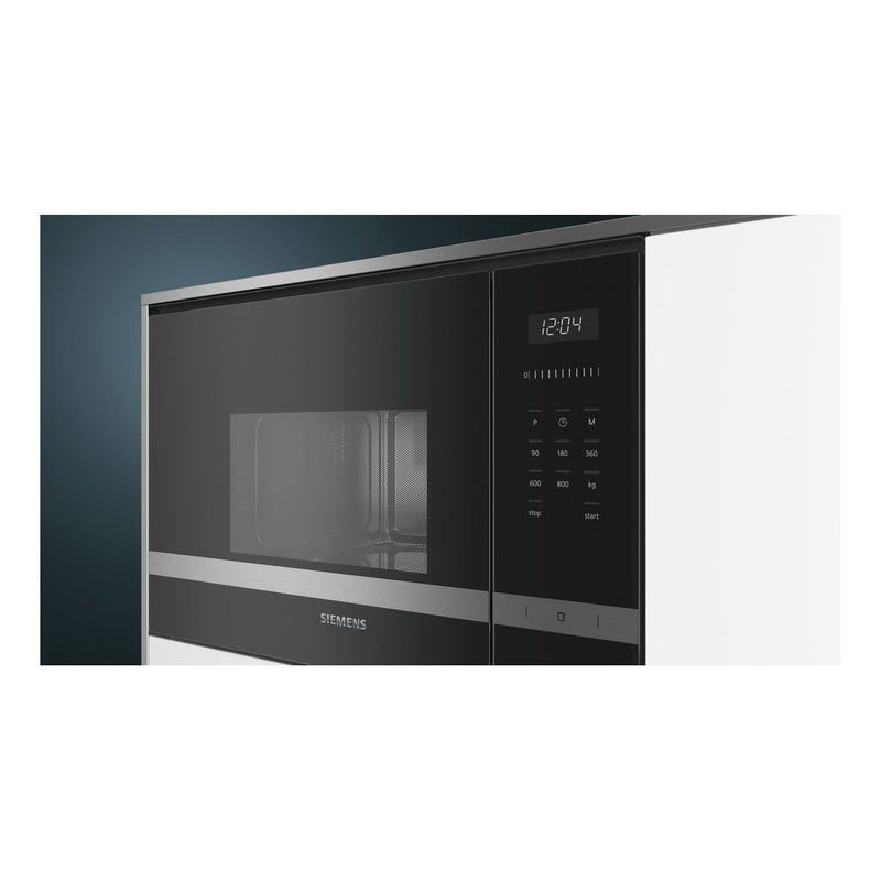 Siemens - IQ500 Built-in Microwave Oven 60 x 38 cm Stainless Steel BF525LMS0B 