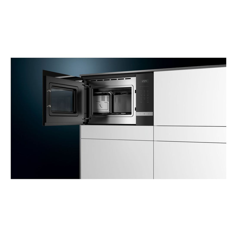 Siemens - IQ500 Built-in Microwave Oven 59 x 38 cm Stainless Steel BF555LMS0B 