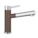 Blanco Alta-S 緊湊型單把手廚房混合龍頭，帶拉出式噴嘴