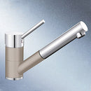 Blanco Antas-S 單把手廚房混合龍頭，附拉出式噴嘴，適用於低壓
