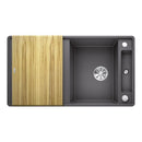 Blanco Axia III 5 SF 廚房水槽，附半碗和瀝水架，可翻轉