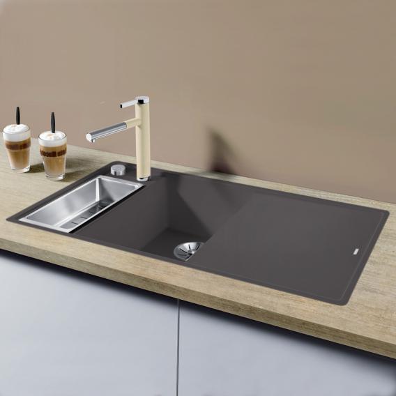 Blanco Axia III 6 S-F kitchen sink with half bowl and drainer