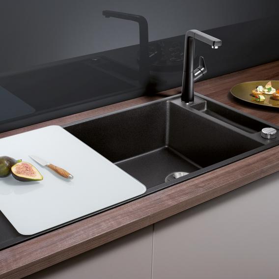 Blanco Axia III XL 6 S 廚房水槽，附半碗和瀝水架，可翻轉