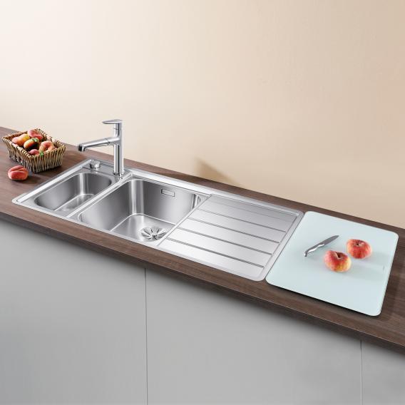 Blanco Axis III 6 S-IF kitchen sink with half bowl and drainer