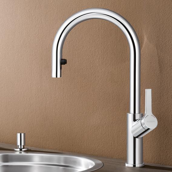 Blanco Carena-S single- Vario lever kitchen mixer tap, with pull-out spout