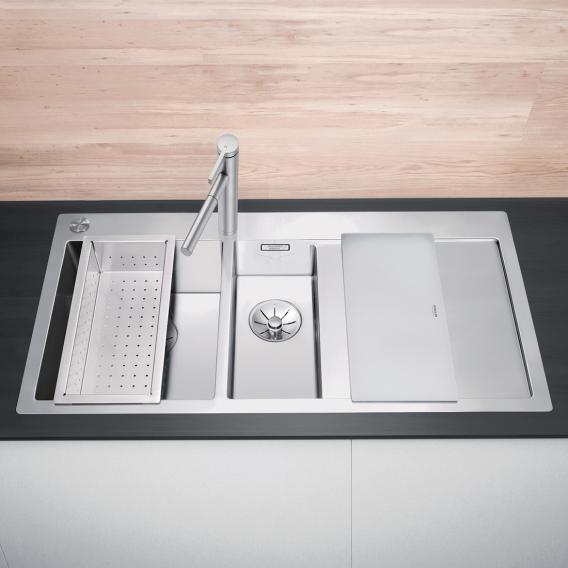 Blanco Claron 6 S-IF kitchen sink with half bowl and drainer