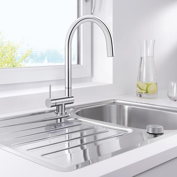 Blanco Coressa-F single-lever kitchen mixer tap, for front of window