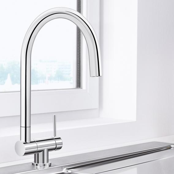 Blanco Coressa-F single-lever kitchen mixer tap, for front of window