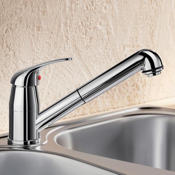 Blanco Daras-S single-lever kitchen mixer tap, with pull-out spout, for low pressure