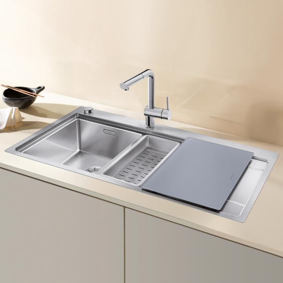 Blanco Divon II 6-S-IF kitchen sink with half bowl and drainer