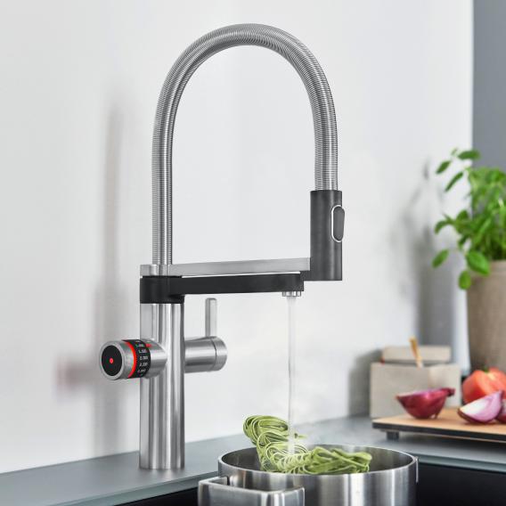 Blanco Evol-S Pro single-lever kitchen mixer tap, with hot water and filter system