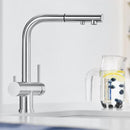 Blanco Fontas II single-lever kitchen mixer tap with drinking water dispenser, with pull-out spout, for filter system