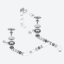 Blanco InFino® 廢棄物裝置，不含遠端廢棄物控制的篩子 C-overflow® 