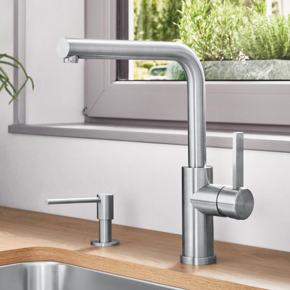Blanco Lanora-F single lever kitchen mixer, for low pressure, for front-of-window installation