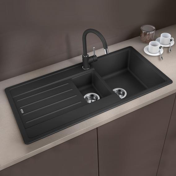 Blanco Legra 6 S K kitchen sink with half bowl and drainer, reversible