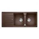 Blanco Lexa 8 S 雙廚房水槽，附瀝水器，可翻轉