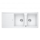 Blanco Lexa 8 S 雙廚房水槽，附瀝水器，可翻轉