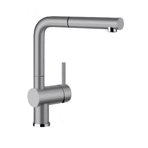 Blanco Linus-S single-lever kitchen mixer tap, with pull-out spout