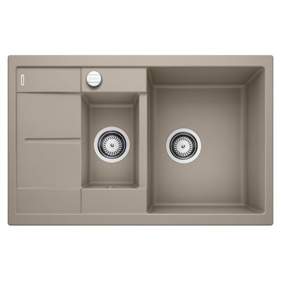 Blanco Metra 6 S Compcat kitchen sink with half bowl and drainer, reversible