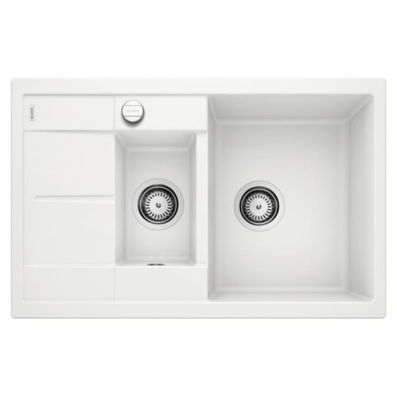 Blanco Metra 6 S Compcat kitchen sink with half bowl and drainer, reversible