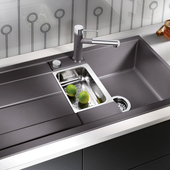Blanco Metra 6 S kitchen sink with half bowl and drainer, reversible