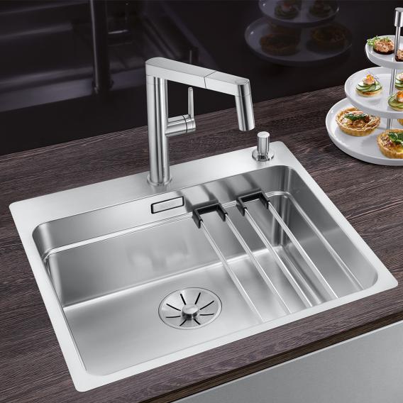 Blanco Panera-S single-lever kitchen mixer tap, with pull-out spout ...