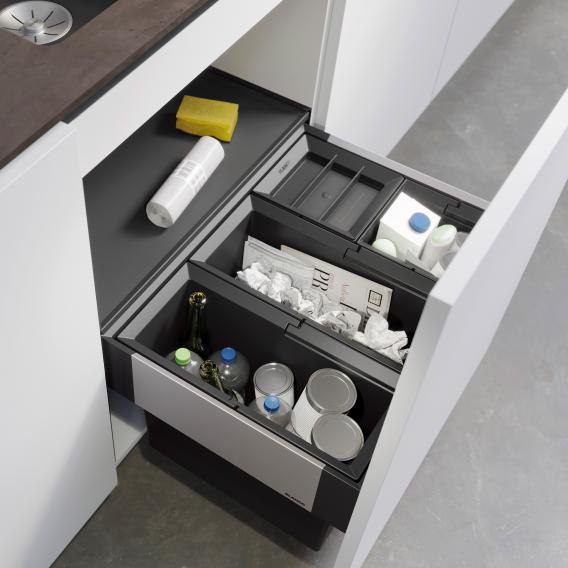Blanco Select II 廢棄物分離系統，附系統蓋和 1 個垃圾箱蓋，適用於 60 公分台下裝置