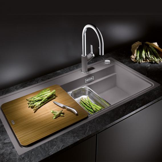 Blanco Zenar XL 6 S-F DampfgarPlus (SteamerPlus) kitchen sink with drainer