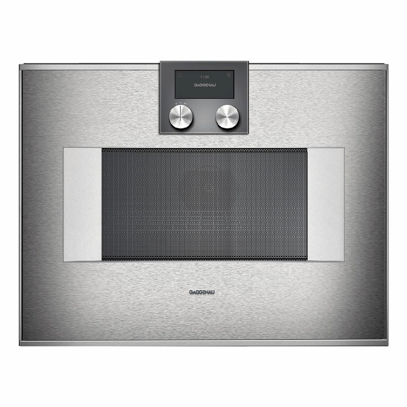 Gaggenau - 400 Series Combi-microwave Oven 60 x 45 cm Door Hinge: Left, Stainless Steel Behind Glass BM451110