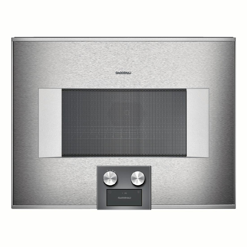 Gaggenau - 400 Series Combi-microwave Oven 60 x 45 cm Door Hinge: Left, Stainless Steel Behind Glass BM455110