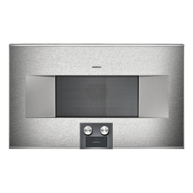 Gaggenau - 400 Series Combi-microwave Oven 76 x 45 cm Door Hinge: Left, Stainless Steel Behind Glass BM485110
