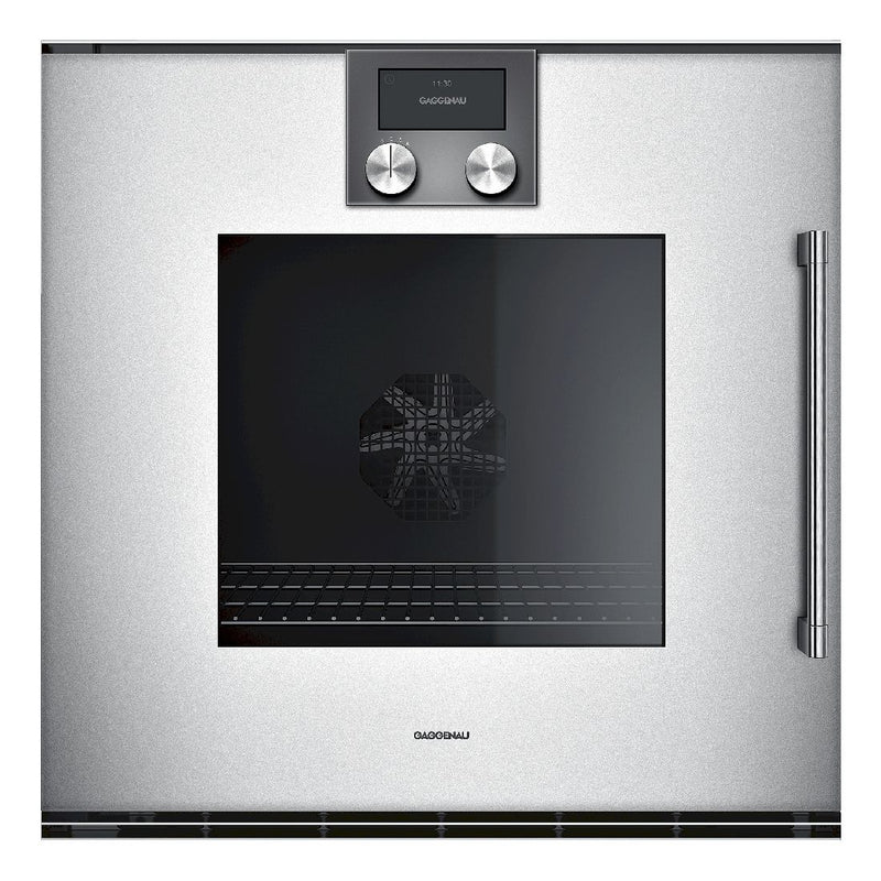 Gaggenau - 200 系列烤箱 60 x 60 公分 門鉸鏈：左側，嘉格納銀色 BOP251132