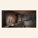 Gaggenau - 400 系列組合蒸氣烤箱 60 x 45 公分 門鉸鏈：左側，玻璃後面不銹鋼 BS471112