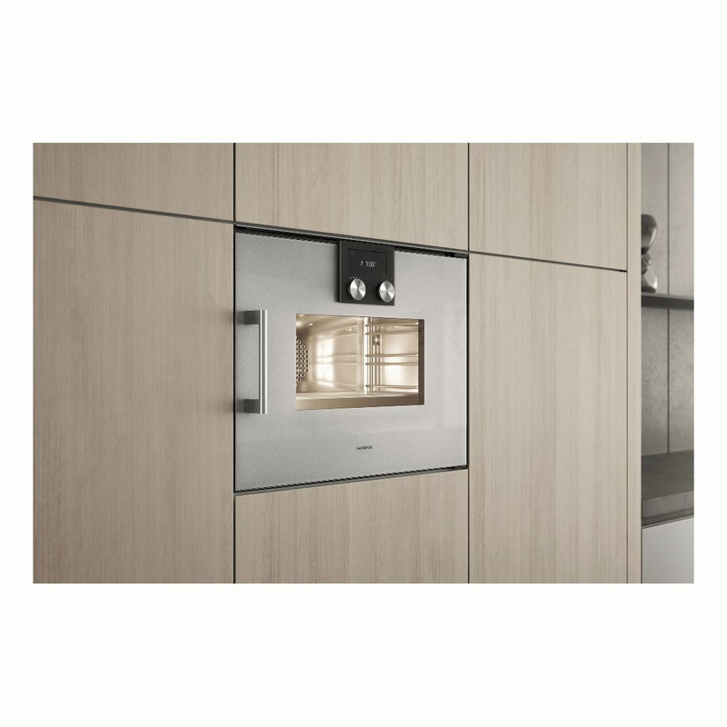 Gaggenau - 200 Series Combi-steam Oven 60 x 45 cm Door Hinge: Right, Gaggenau Metallic BSP260111