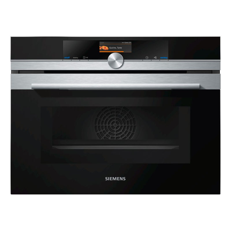 Siemens - IQ700 Built-in Compact Oven With Microwave Function 60 x 45 cm Stainless Steel CM656GBS6B 