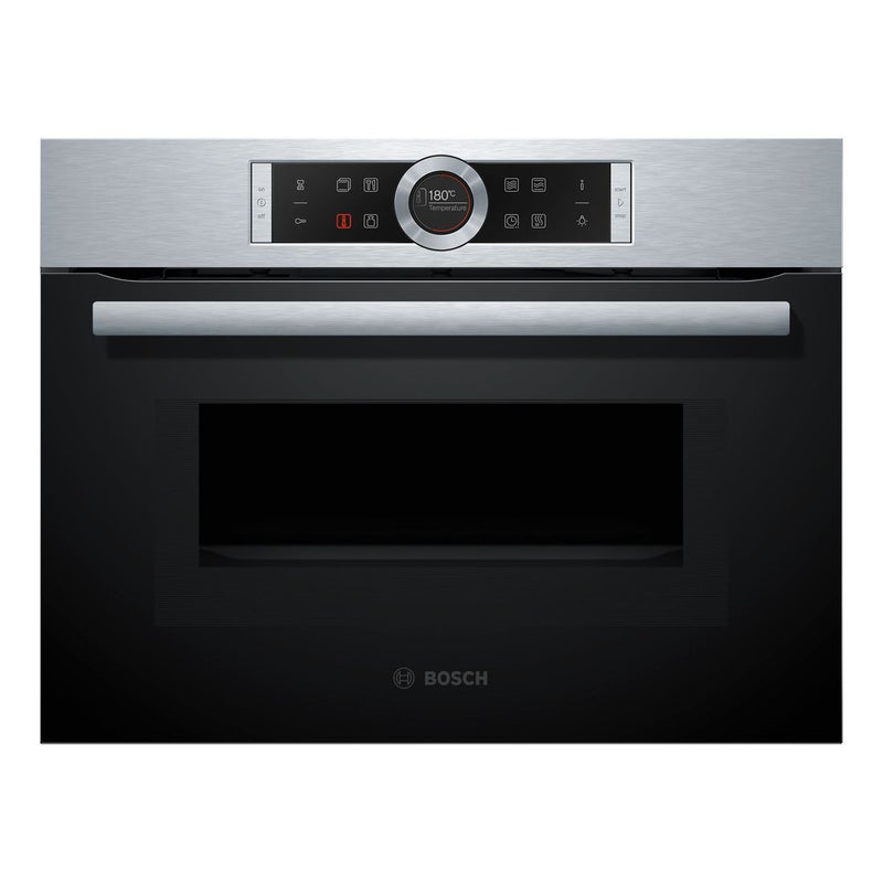 Bosch - Serie | 8 Built-in Compact Oven With Microwave Function 60 x 45 cm Stainless Steel CMG633BS1B 