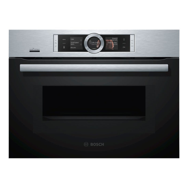 Bosch - Serie | 8 Built-in Compact Oven With Microwave Function 60 x 45 cm Stainless Steel CMG656BS6B 