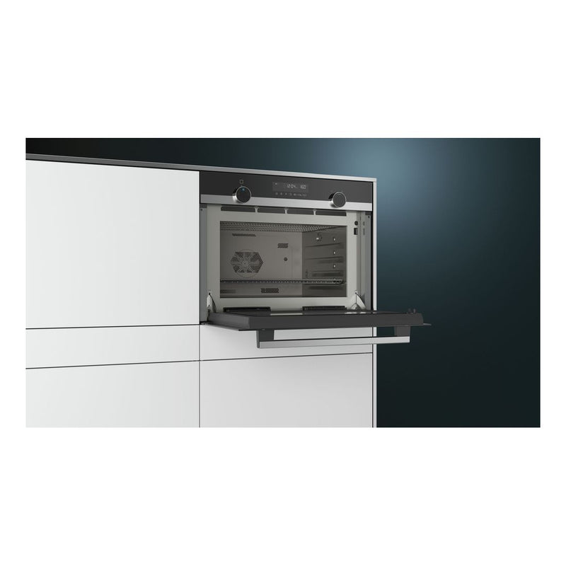 Siemens - IQ500 Built-in Compact Microwave With Steam Function 60 x 45 cm Stainless Steel CP565AGS0B 