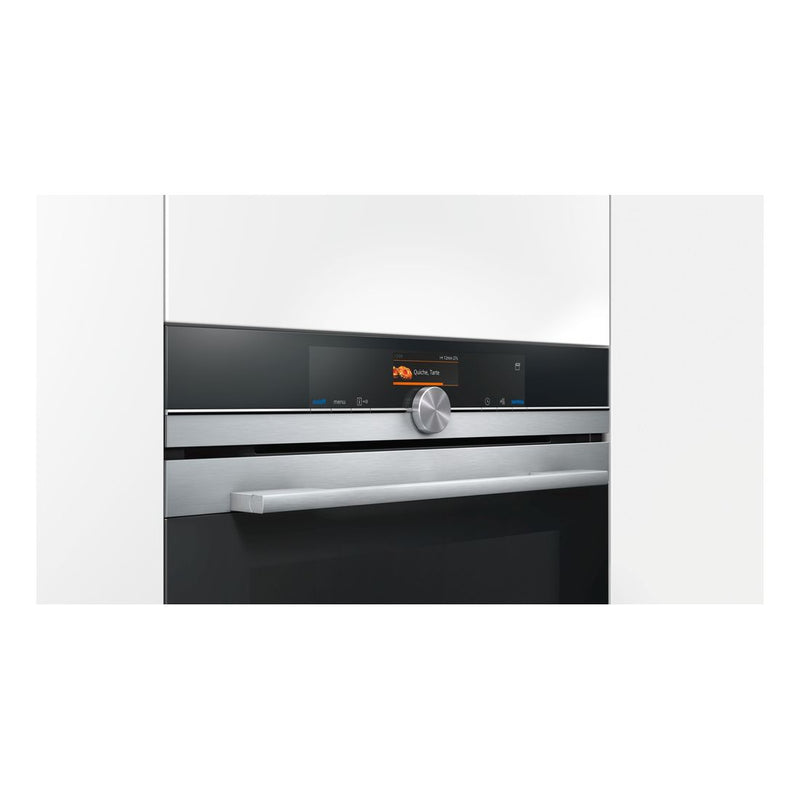Siemens - IQ700 Built-in Compact Oven With Steam Function 60 x 45 cm Stainless Steel CS656GBS7B 